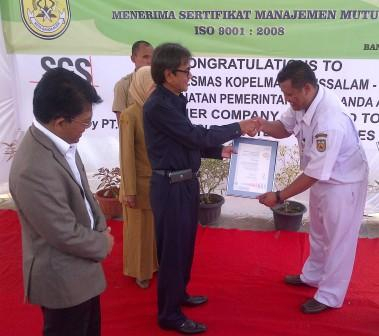 Puskesmas Kopelma Banda Aceh Raih Sertifikat ISO