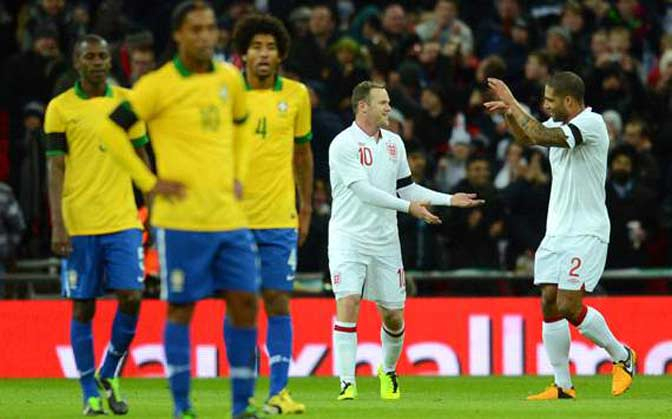 Rooney dan Lampard Bawa Inggris Kalahkan Brasil