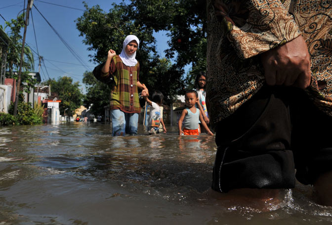 Banjir Mandailing Natal Mulai Surut