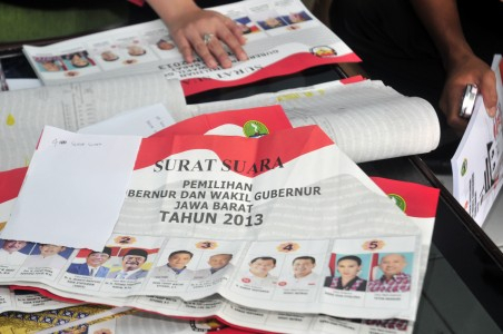 100 Ribu Lebih Surat Suara Pilkada Jabar Rusak