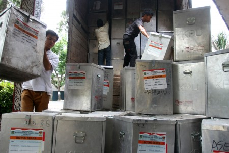 KPU Sumatera Utara Gunakan Kotak Suara Bekas