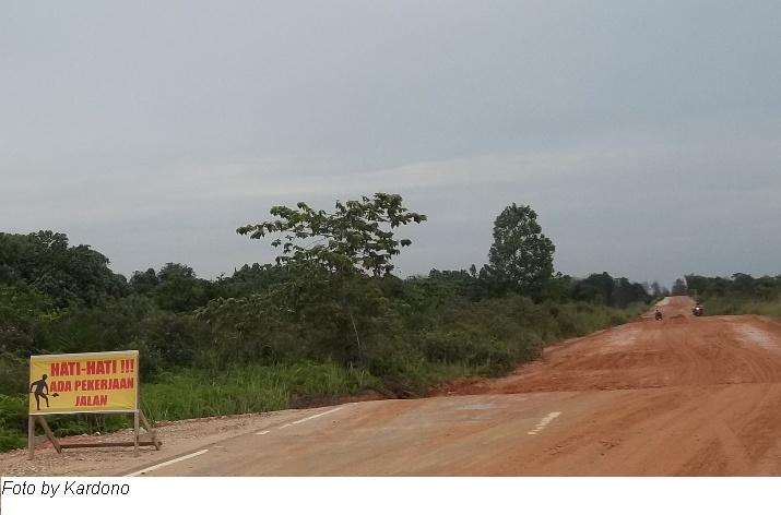 Jalan Lintas Dumai-Bengkalis Belum Juga Rampung
