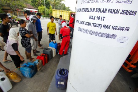 Pasokan Dikurangi,  SPBU Di Cilacap Batasi Pembelian SOlar