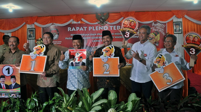 Maju Lagi di Pilkada, Gubernur Jateng Dapat No Urut 2