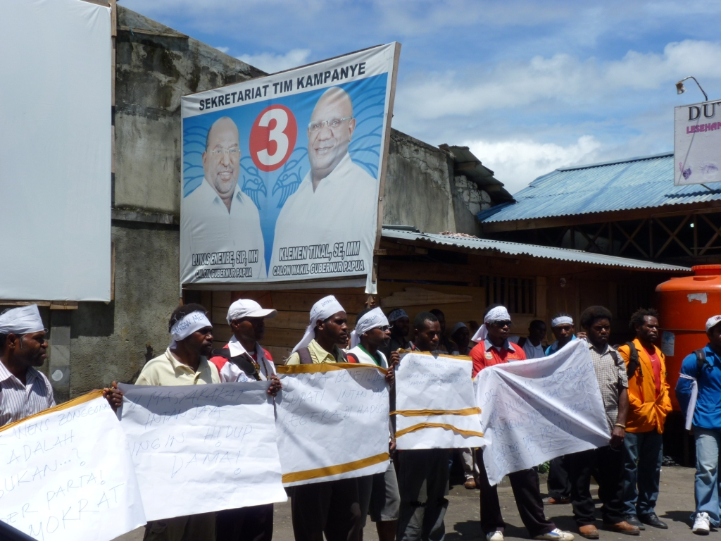 Tidak Diloloskan Nyaleg, 2 Kader Demokrat Papua Demo
