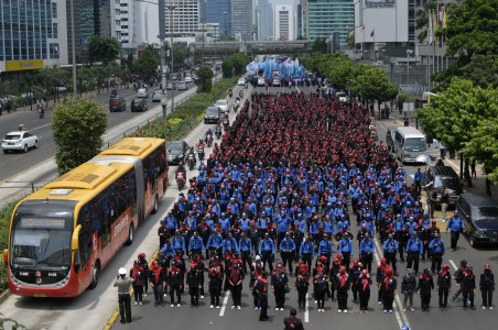 Temui Presiden, Buruh Tolak Kenaikan BBM