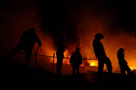 Rusuh di Musi Rawas, Mapolsek Muara Rupit Habis Terbakar