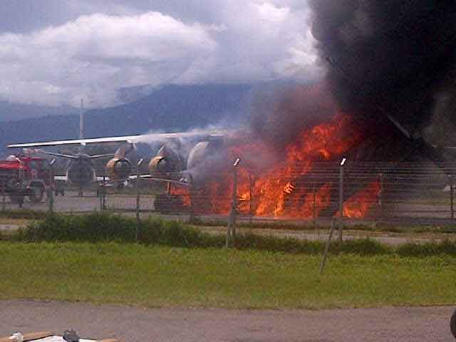 Tim KNKT Selidiki Pesawat NAC yang Terbakar  di Wamena