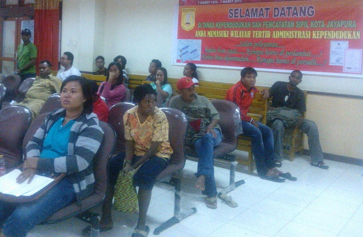 Pengurusan Administrasi Kependudukan di Jayapura Naik Hingga 100 Persen