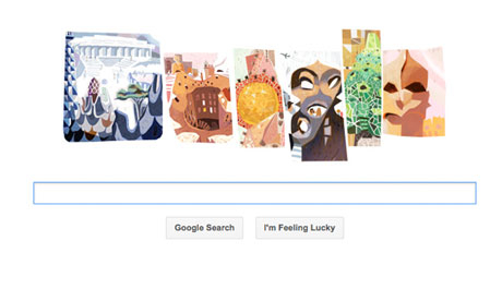 Doodle Google untuk Antoni Gaudi