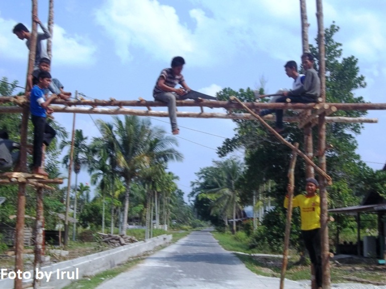 Sambut Lebaran, Bengkalis Berhias dengan Api