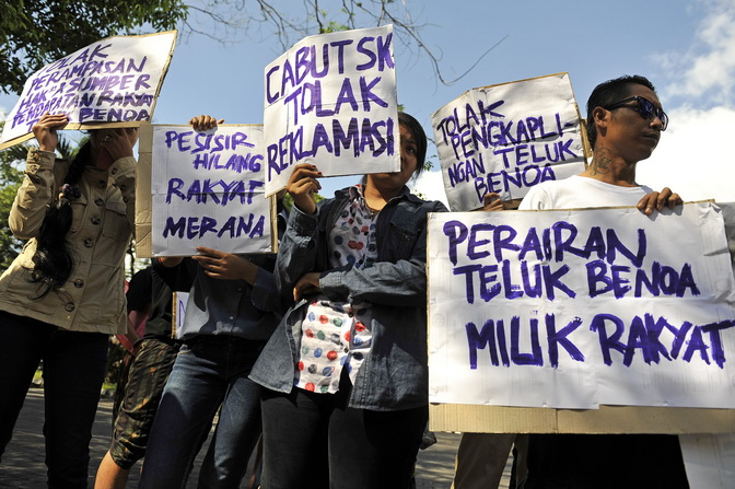 Warga Badung Tolak Reklamasi Teluk Benoa