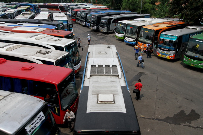 Bus Mudik Gratis Parpol Banjiri Solo
