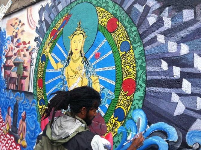 Students Turning Kathmandu Into an Open Gallery