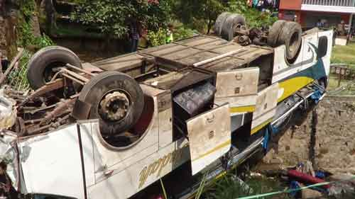 KNKT dan Kemenhub Selidiki Tragedi Bus di Bogor