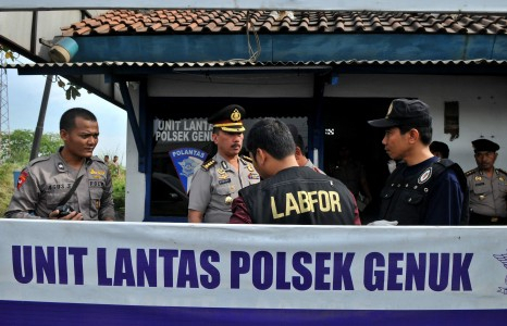 Polisi Periksa 3 Saksi Ledakan di Pos Polisi Genuk, Semarang