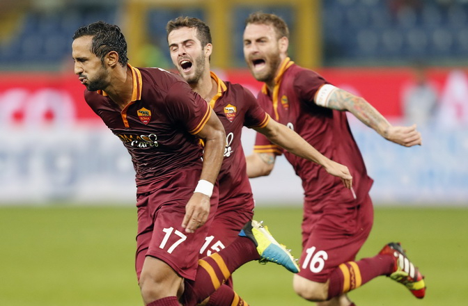 AS Roma Gilas Bologna 5-0