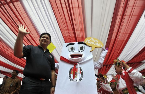 KPU Pusat Luncurkan Maskot dan Jingle Pemilu 2014