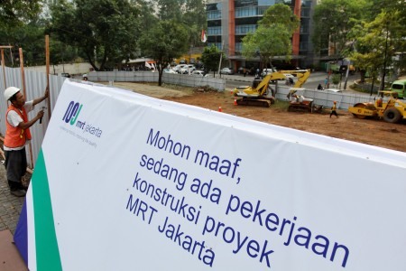 Kemacetan Akibat Pembangunan MRT, Dishub Bakal Geser Jalan