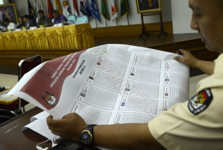 Sebagian Dana Anggaran Pemilu untuk KPU Daerah
