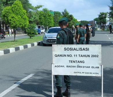 Satpol PP dan WH Kembali Razia Perempuan Bercelana Ketat