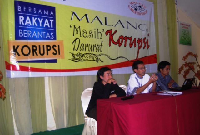MCW: Hampir  Seluruh SKPD di Malang Lakukan Korupsi