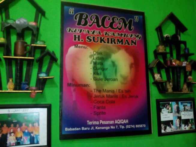 Bacem Kepala Kambing Yogya