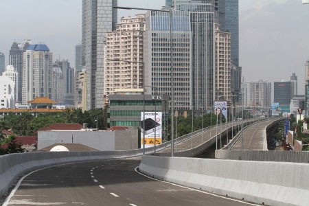 Jokowi Resmikan Jalan Layang Kampung Melayu-Tanah Abang