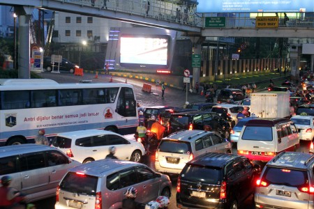Titik Pengalihan Lalin di Kawasan Sudirman-Thamrin