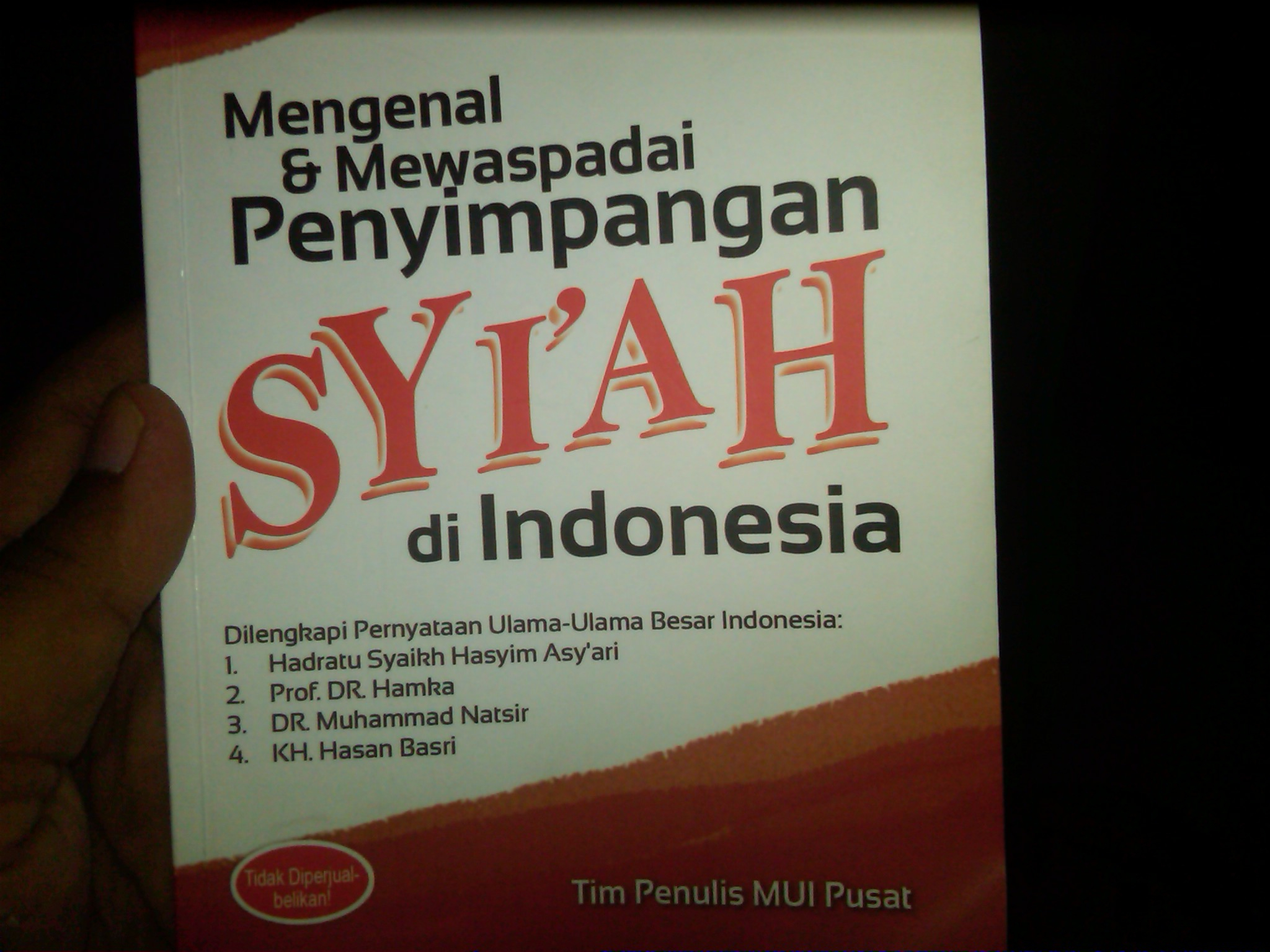 MUI Belum Jawab Surat Protes Penerbitan Buku Syiah