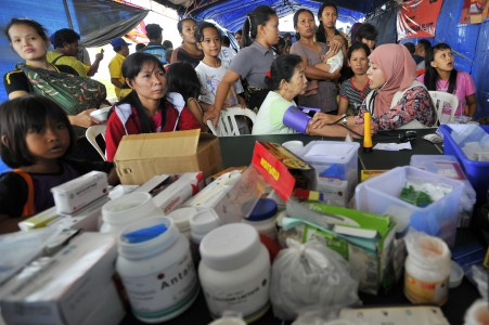 Ratusan Pengungsi Banjir di Kebon Pala Terserang Penyakit