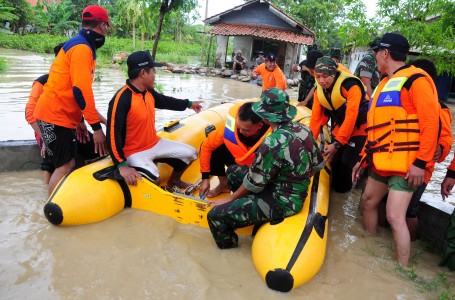 Banjir Kiriman dari Malaysia di Nunukan Mulai Surut