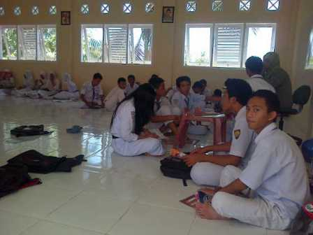 Ruang Kelas di Nunukan Dibangun Tanpa Meja dan Kursi