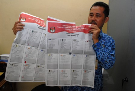 KPU: Meski Parpol & Calon DPD Dicoret, Surat Suara Tak Diganti