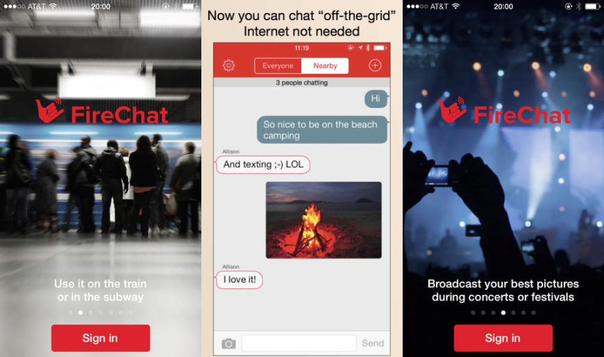 Wuih, Pakai FireChat Bisa Chatting Tanpa Koneksi Internet