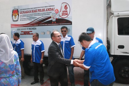 Pekan Depan, Logistik Pemilu Dikirim ke Perusahaan di Malaysia