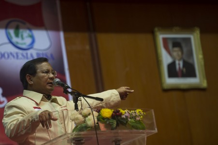 Prabowo: Petinggi PDIP Tak Bisa Pegang Janji