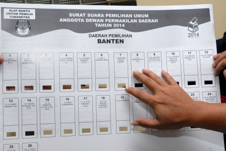 Tak Ada Surat Suara Braille di Yogyakarta
