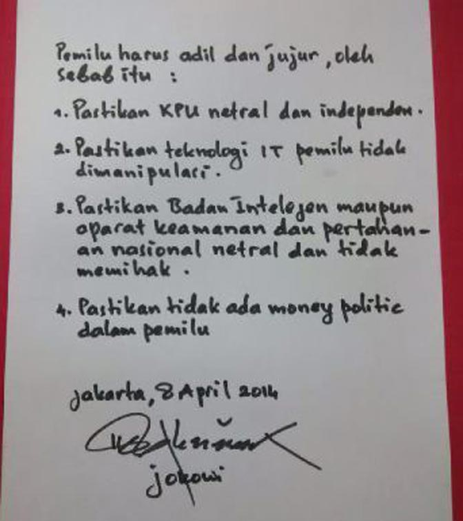 Ini Seruan Jokowi Menjelang Pencoblosan