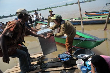 Pencarian Kapal Tenggelam Serui Terkendala Gelombang Tinggi