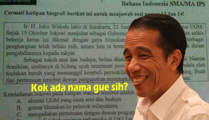 Siapa Pasang Soal Jokowi di UN?