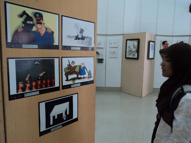 Kartunis Dunia Ramaikan Pameran Kartun di Surakarta