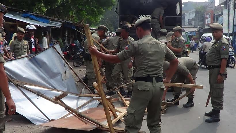 Dapat Izin Dari Walikota Bogor, Pedagang Tetap Digusur Satpol PP
