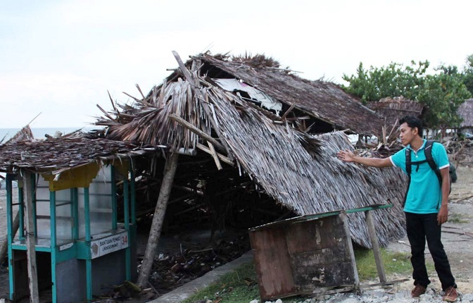 Gelombang Pasang Purnama, Puluhan Rumah Warga Aceh Rusak