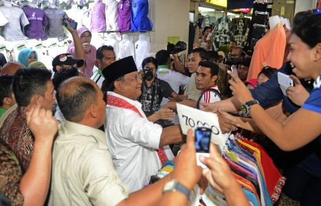Pedagang Semarang Kumpulkan Koin Untuk Prabowo-Hatta
