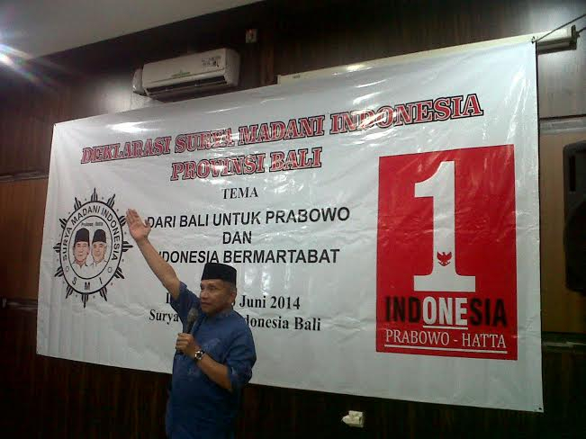 Amien Rais Deklarasikan Relawan Prabowo-Hatta