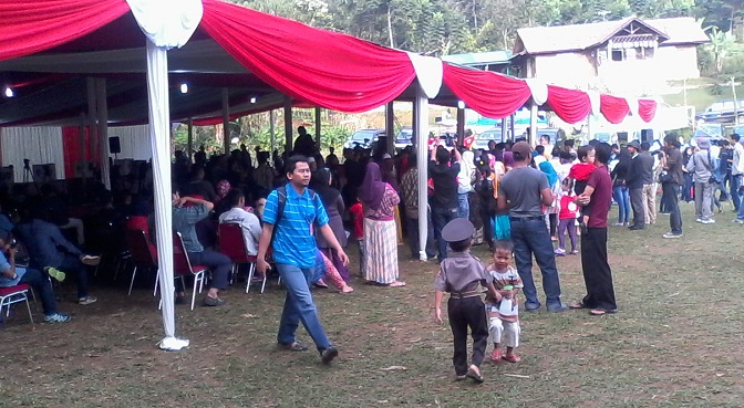 TPS 2 Kp Curug Ramai, Prabowo Nyoblos Jam 9