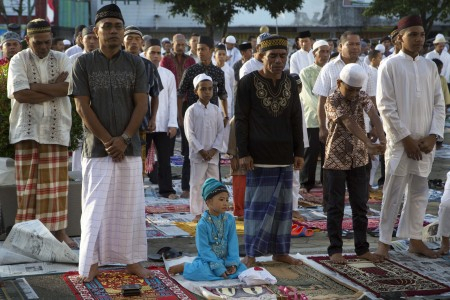 Warga  Ahmadiyah Rayakan Lebaran di Pengungsian