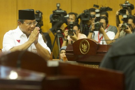 Soal Pembakaran  Rumah Saksi, Prabowo Dibantah Anak Buahnya Sendiri