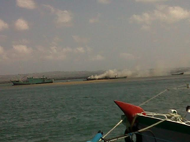 Enam Kapal Nelayan di Tanjung Benoa Terbakar